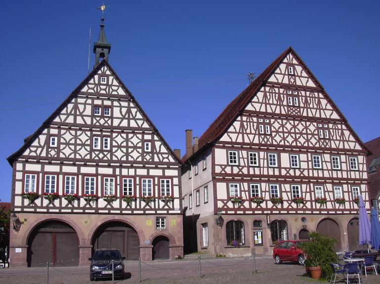 Dornstetten Marktplatz als Referenzmotiv für Stadtfest Dornstetten