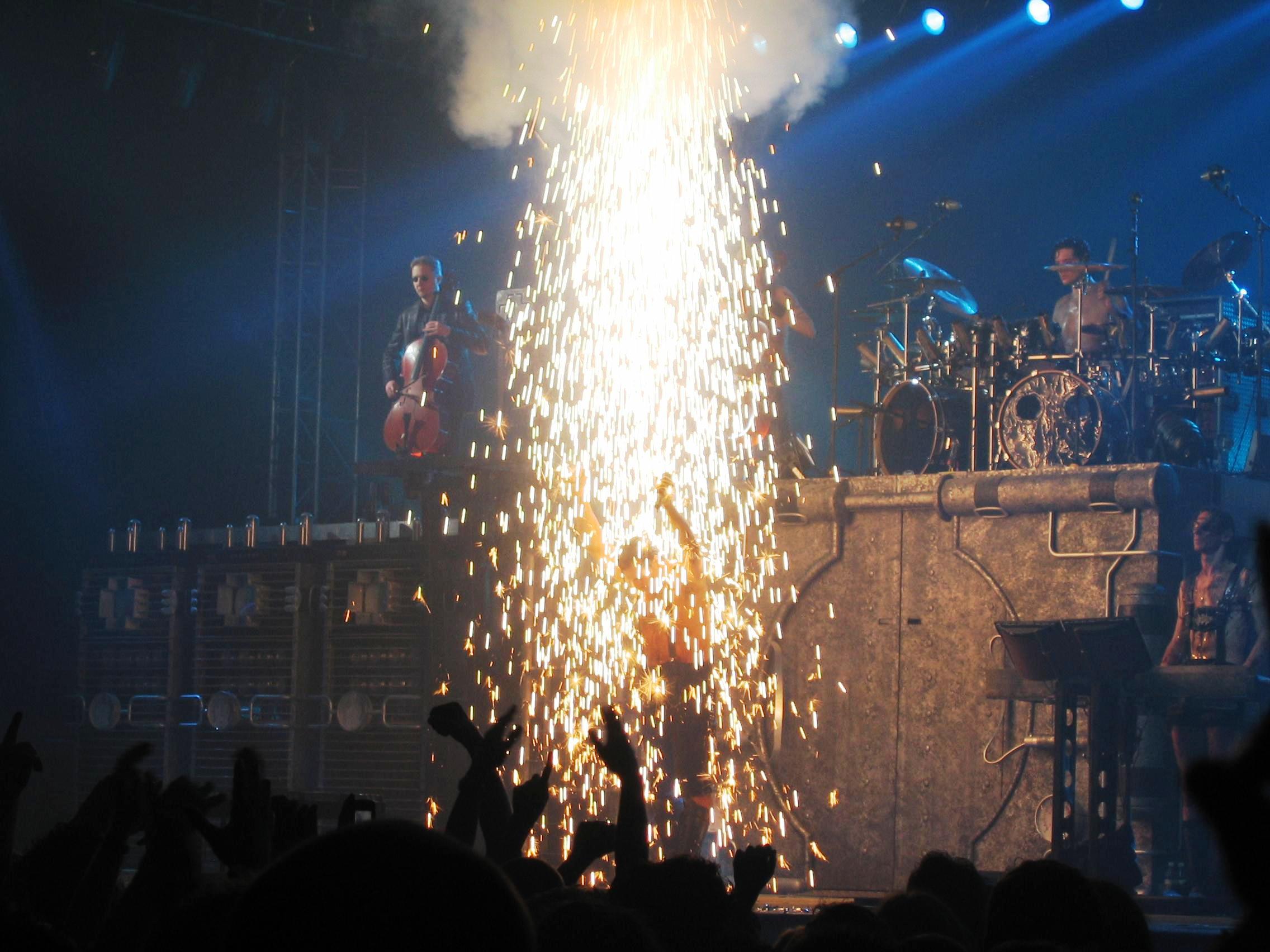 Rammstein Konzert als Liveshow-Referenzmotiv